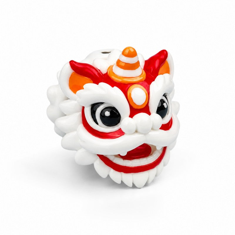 Hand-Painted Lion Guardian Chastity Lock | Unique Artistic Chastity Device