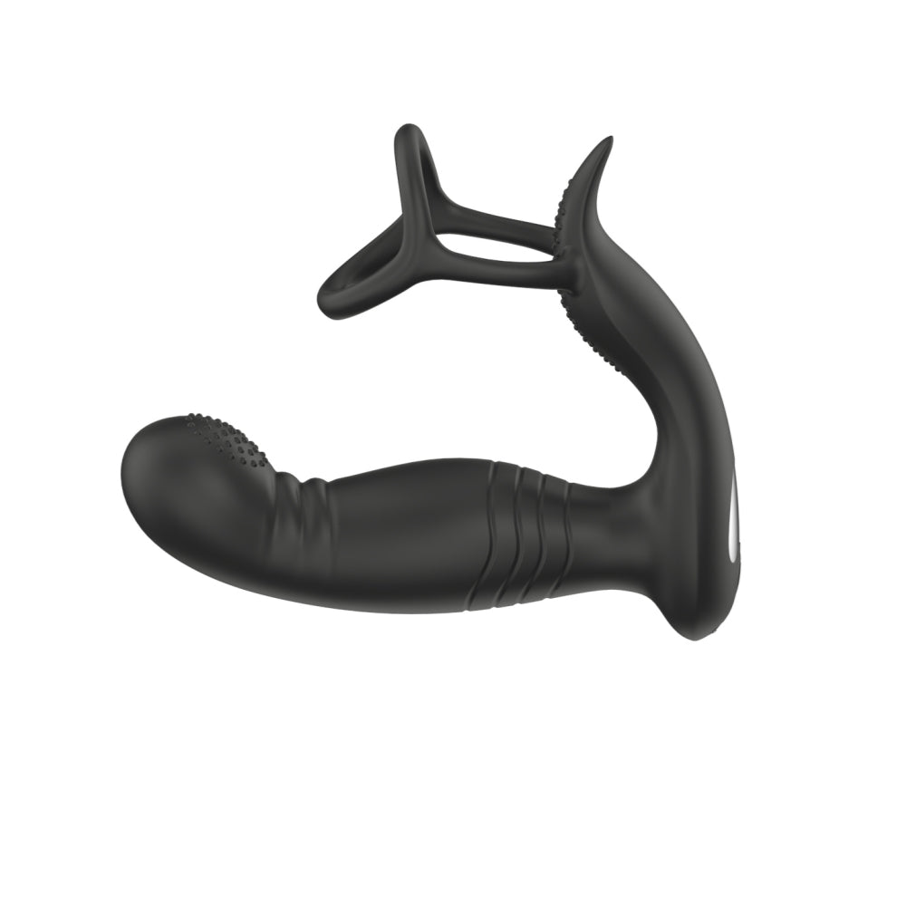 Remote Control Flapping Prostate Massager - Vibrating Cock Ring Anal Vibrator Sex Toys for Men