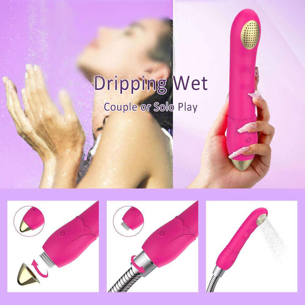 Vibrating Dildo G Spot Vibrator - Shower Vaginal Massager Dual-function Sex Toys for Women