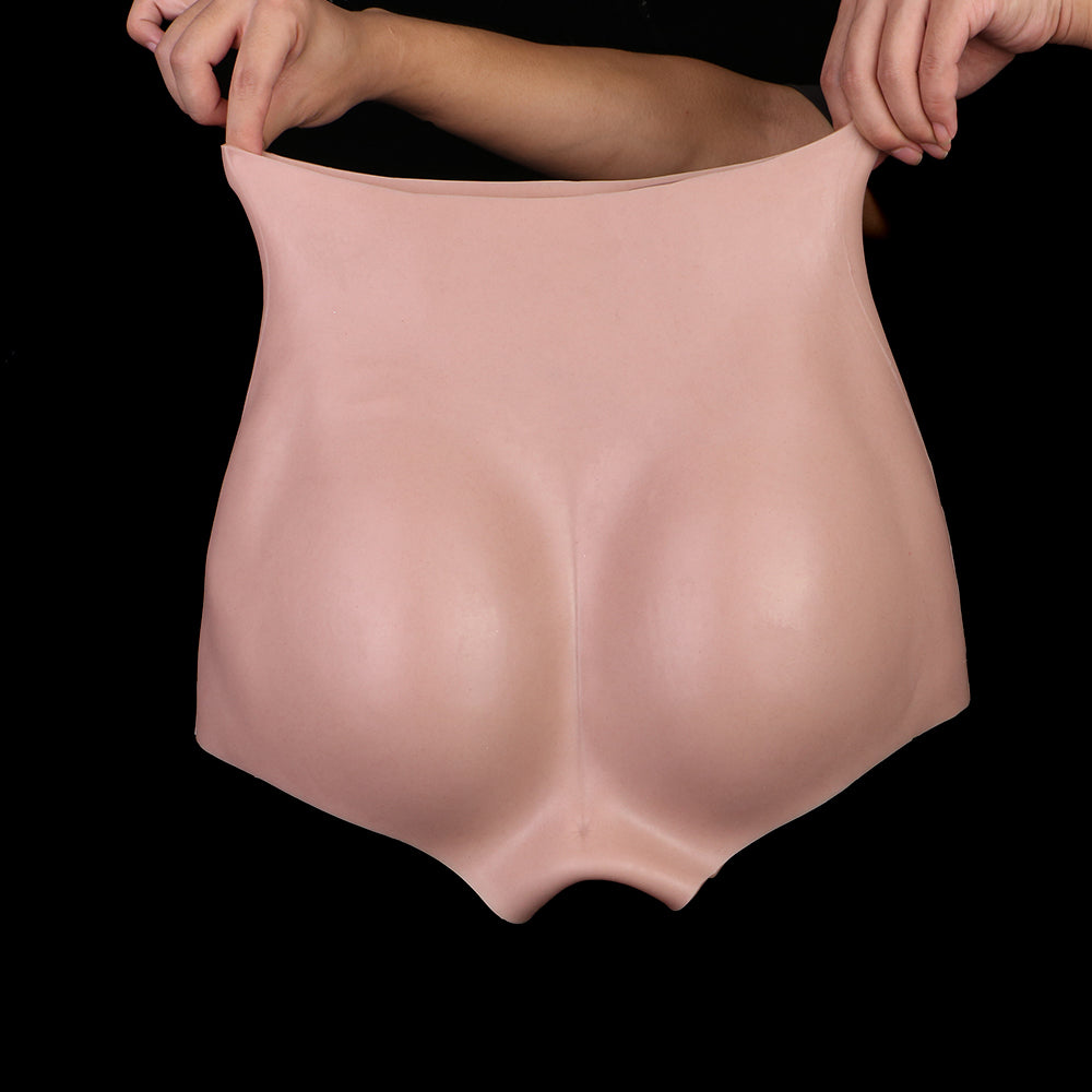 High Waist Wearable Cocksleeve Sheath Underwear - Realistic Lightskin Penis Sleeve Pants