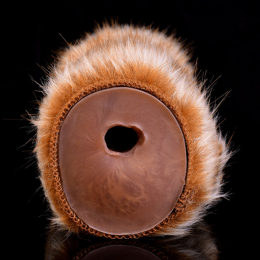 Elk Furry Pocket Pussy – Dual-Opening Faux Fur Animal Masturbator | Domlust