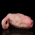 Big Girthy Realistic Cock Sleeve Extender - Life Size Penis Sheath Soft Silicone Sex Toys for Men