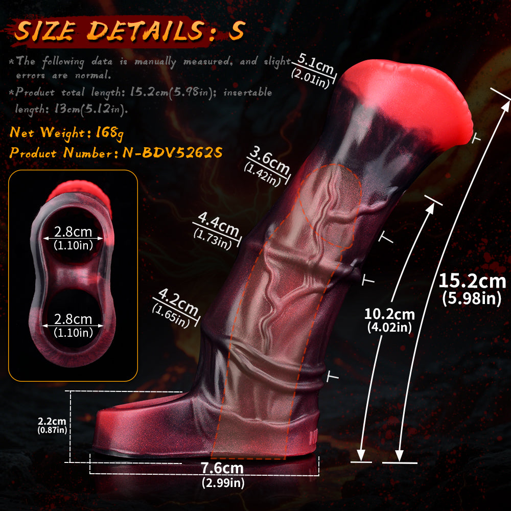 Remote Control Vibrating Cock Sleeve - Horsedildo Silicone Penis Sheath Extender