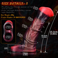 Remote Control Vibrating Cock Sleeve - Horsedildo Silicone Penis Sheath Extender