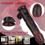 Ebony Dildo Thrusting Prostate Massager Sex Toy - Remote Control Reaslitic Anal Dildos Sexshop