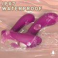 Fantasy Double-Ended Dildo Vibrator — Platinum Silicone G-Spot & Anal Stimulator