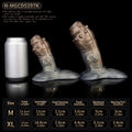 Metallic Silicone Penis Sleeve Male Strap-on Pant – Fantasy Cock Extender Pegging Sexual for Men