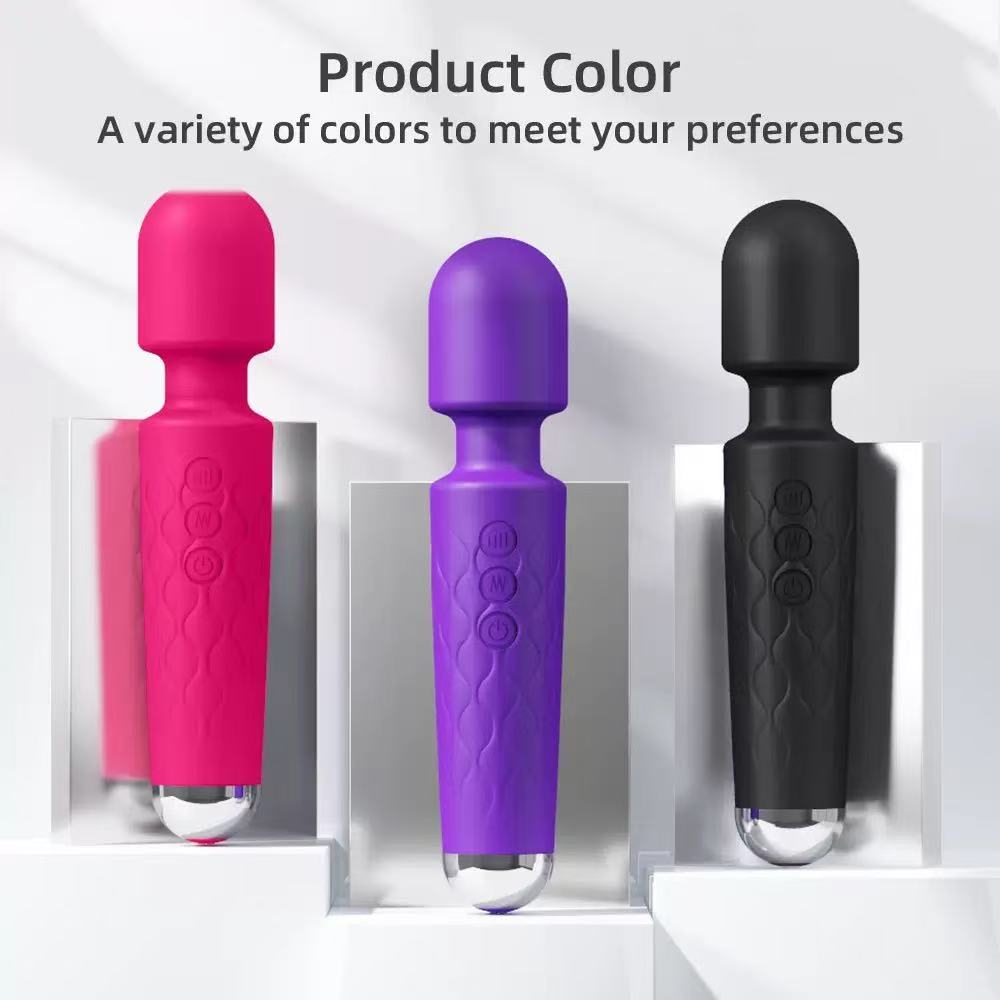 Chastity Vibrator Magic Wand – 8 Speeds, 20 Patterns, Waterproof & Rechargeable