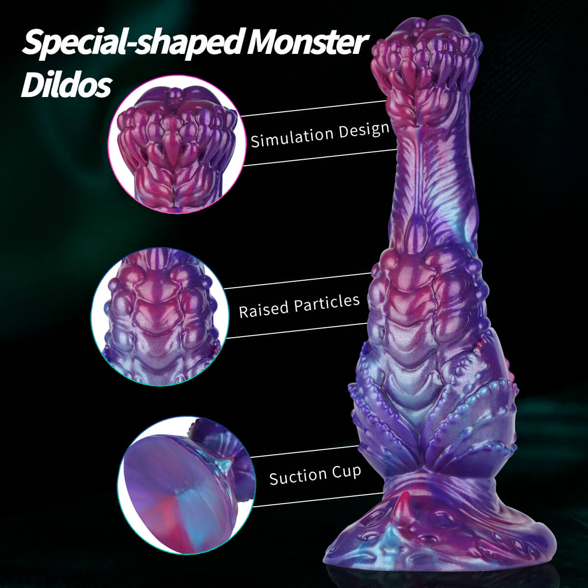 8 Inch Fantasy Monster Flared Horse Dildo with Knot - Tarisss Sex Toy Store
