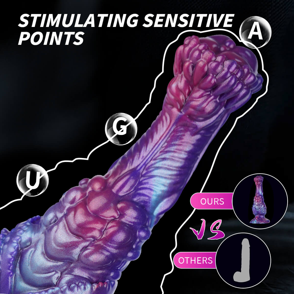 8 Inch Fantasy Monster Flared Horse Dildo with Knot - Tarisss Sex Toy Store