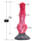 8 Inch Silicone Wolf Dildo with Knot - Tarisss Sex Toy Store