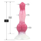 8 Inch Silicone Wolf Dildo with Knot - Tarisss Sex Toy Store
