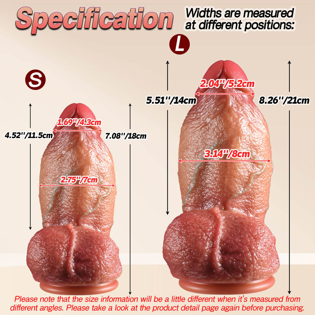 8 inch Super Thick Realistic Dual Density Dildo - Tarisss Sex Toy Store