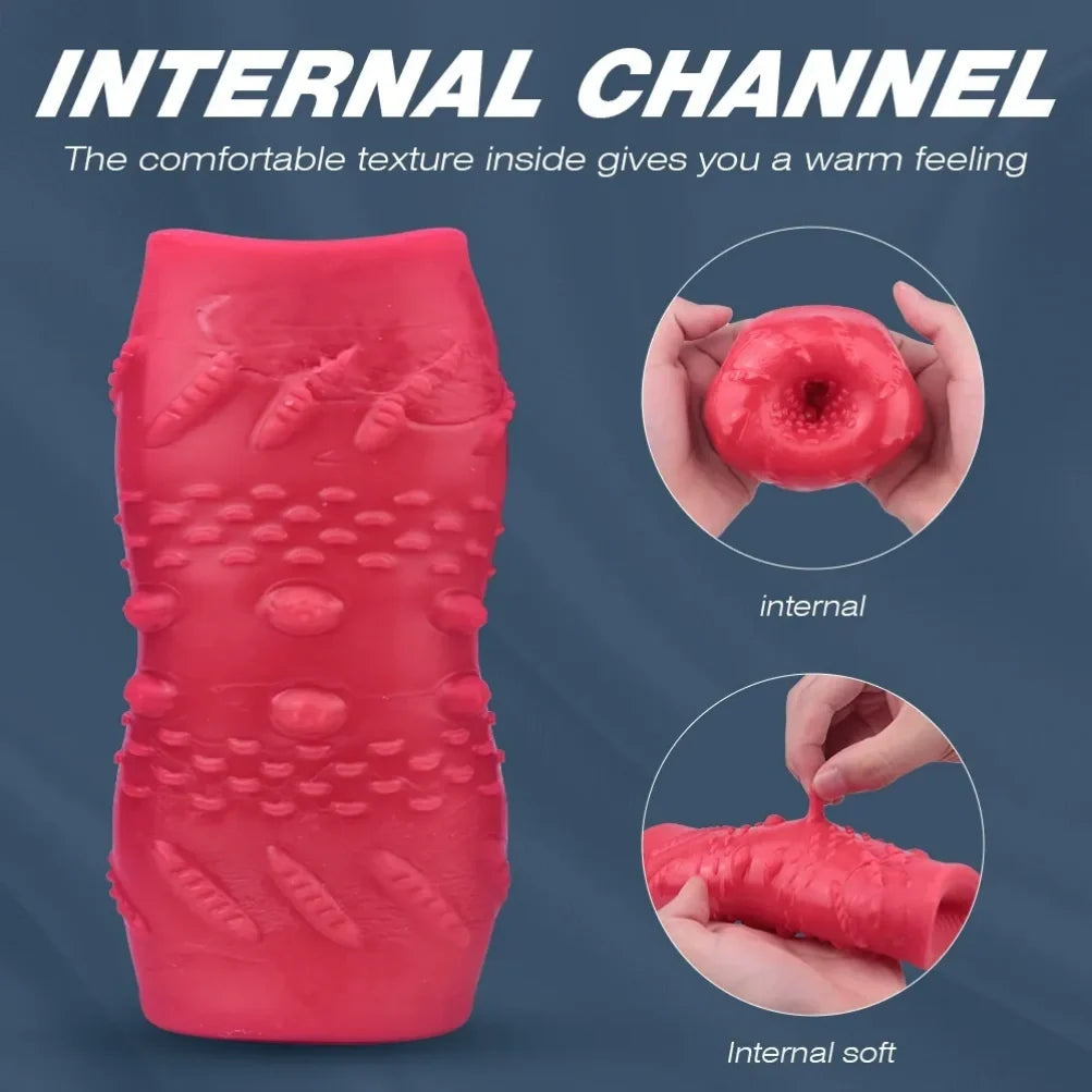 Adjustable Wideband Pocket Pussy - Premium Silicone Blowjob Masturbation Sleeve for Men
