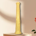Domlust 15 Inch Horse Dildo | Gold Silicone Fantasy Dildo for Extreme Depth