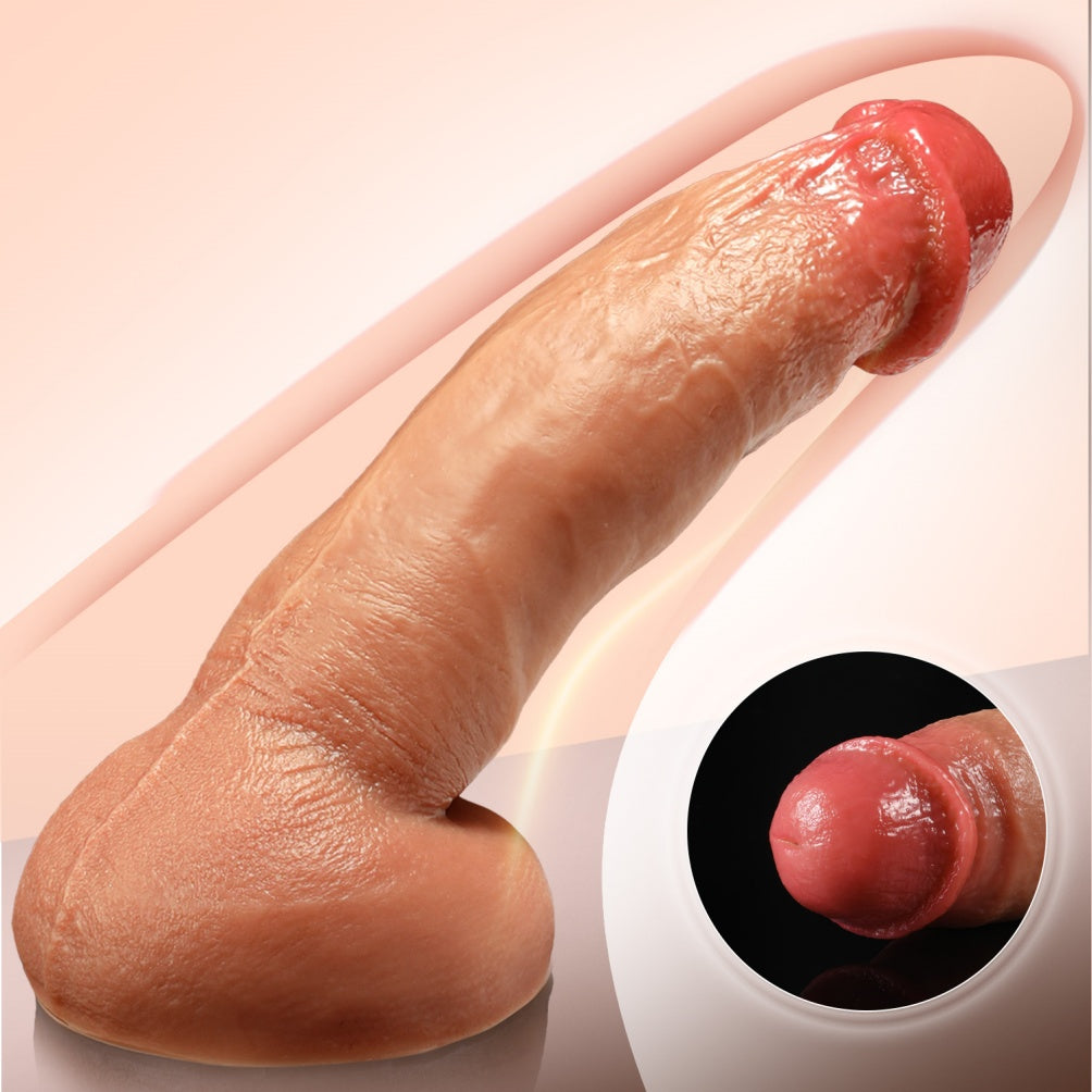 Realistic Dildo Flesh Tone – Anatomical Silicone G-Spot Suction Dildo | Domlust