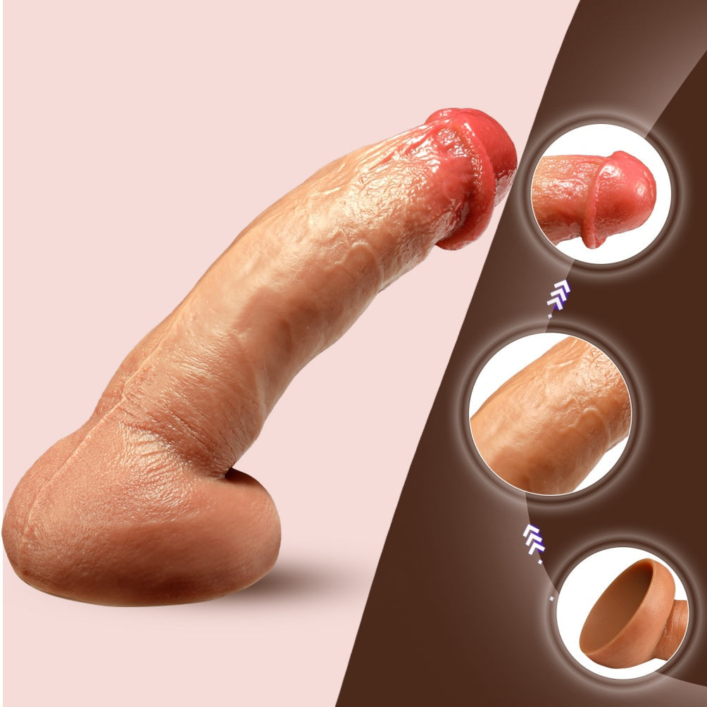 Realistic Dildo Flesh Tone – Anatomical Silicone G-Spot Suction Dildo | Domlust