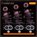 Black Duke Silicone Bandage Penis Sleeve - Realistic Vascular Design for Male Sex Toy Erection Enhancement