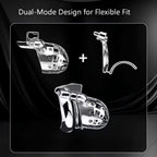 Metal Chastity Cage with Dual-Mode PA Ring – Removable Design for Two Unique Sensations