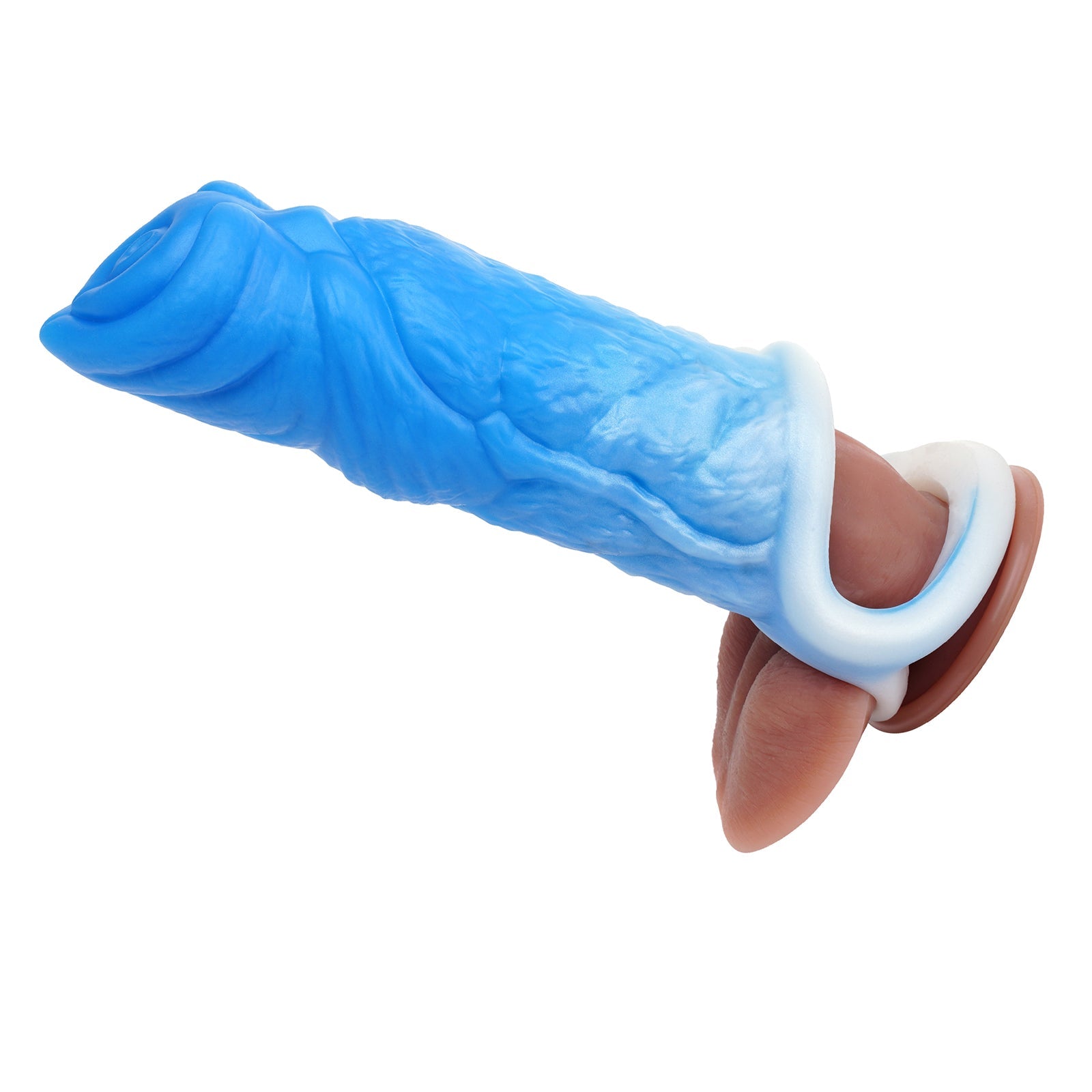 Luminous Huge Cock Sleeve Enlarger - Monsterdildo Penis Ring Preimium Silicone Sex Toy for Men