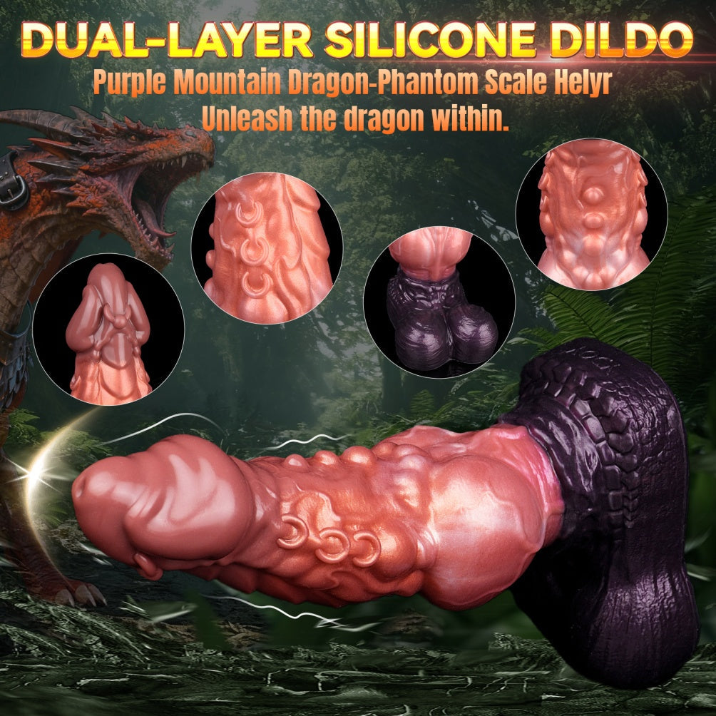 Dragon Dildo – Dual-Layer Platinum Silicone Knotted Creature Cock | S / M / L (up to 2.2kg)