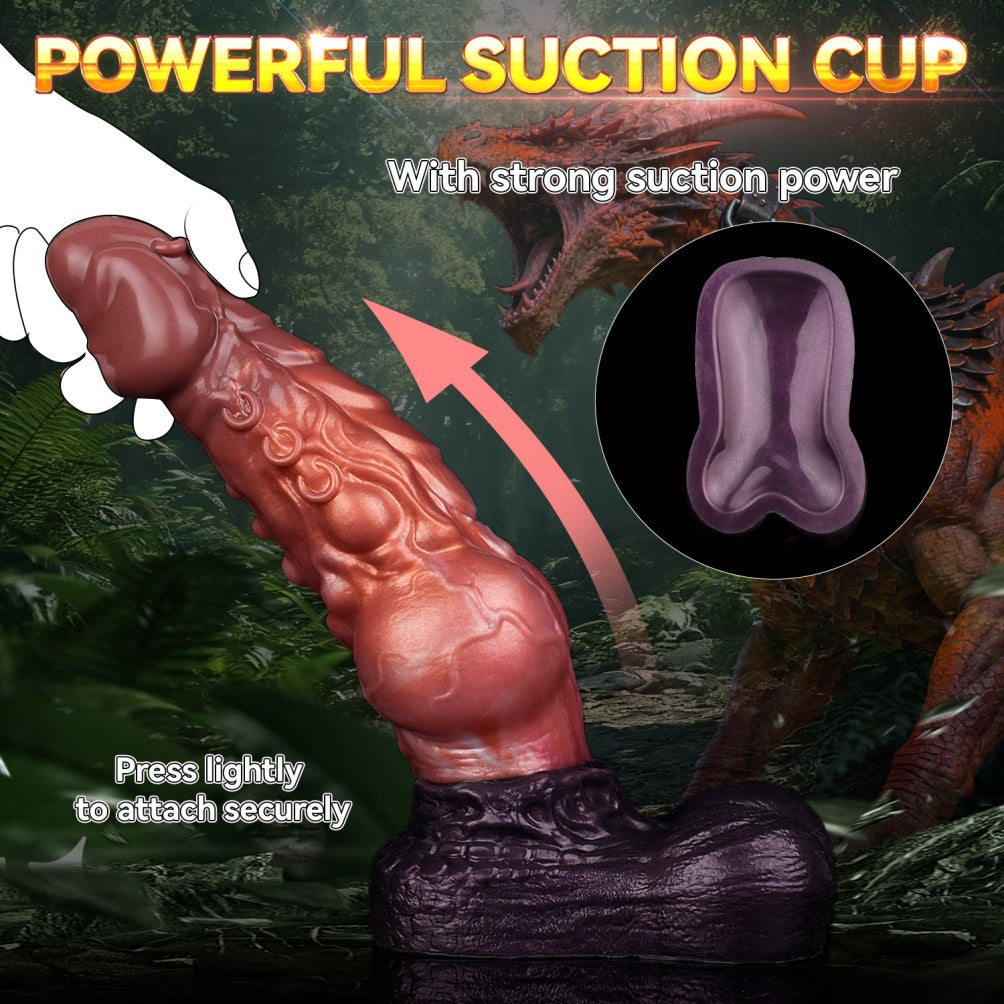 Dragon Dildo – Dual-Layer Platinum Silicone Knotted Creature Cock | S / M / L (up to 2.2kg)