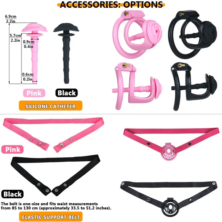 Semi-Open Male Chastity Cage – ABS Resin