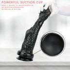 Domlust Dragon Arm Fist Dildo – 13" Black Silicone Creature Cock for Extreme Expansion