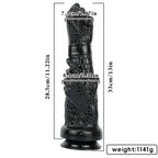Domlust Dragon Arm Fist Dildo – 13" Black Silicone Creature Cock for Extreme Expansion