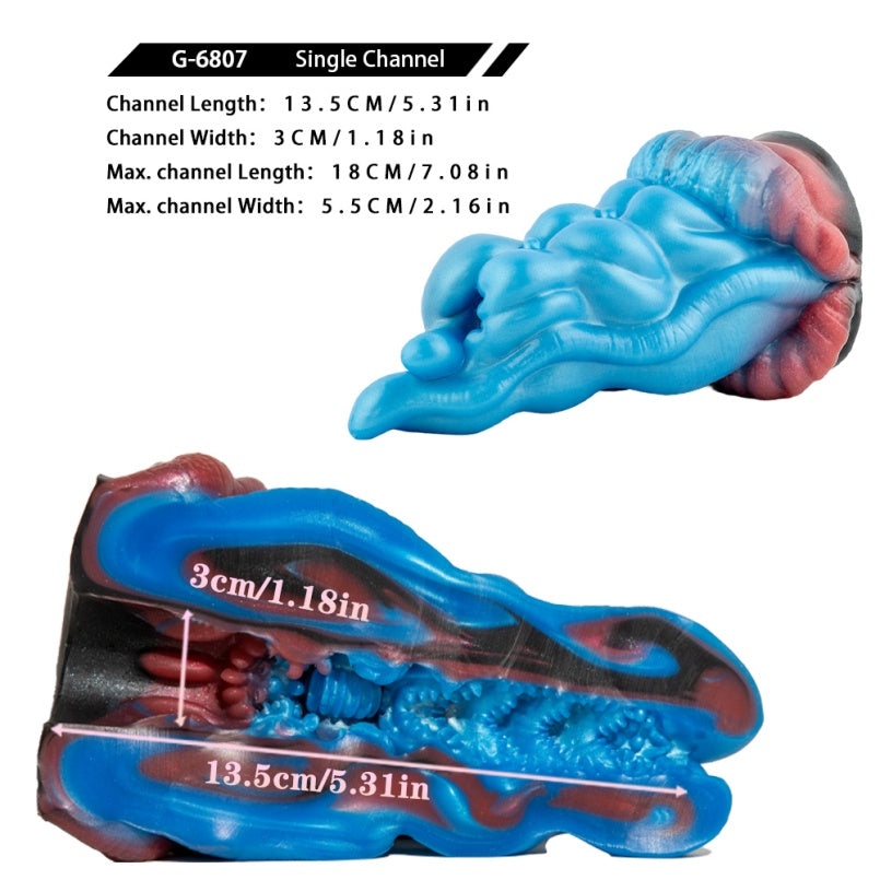 Monster Tongue Pocket Pussy — Silicone Blowjob Masturbator | Domlust Beast Fetish