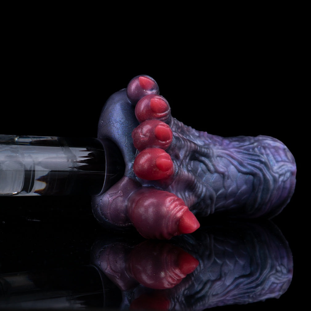 Fantasy Demon Foot Silicone Sex Doll – Textured Monster Sole Masturbator with Hidden Inter-Toe Channel