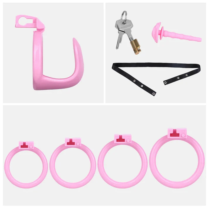 Semi-Open Male Chastity Cage – ABS Resin