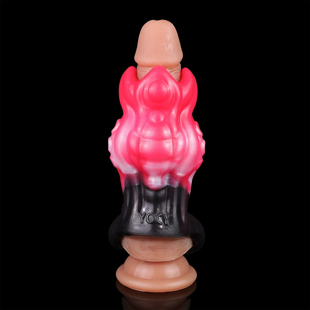 Kraken's Crown Penis Sleeve Extender - Premium Silicone Cocksleeve Enhanced Girth & Stamina
