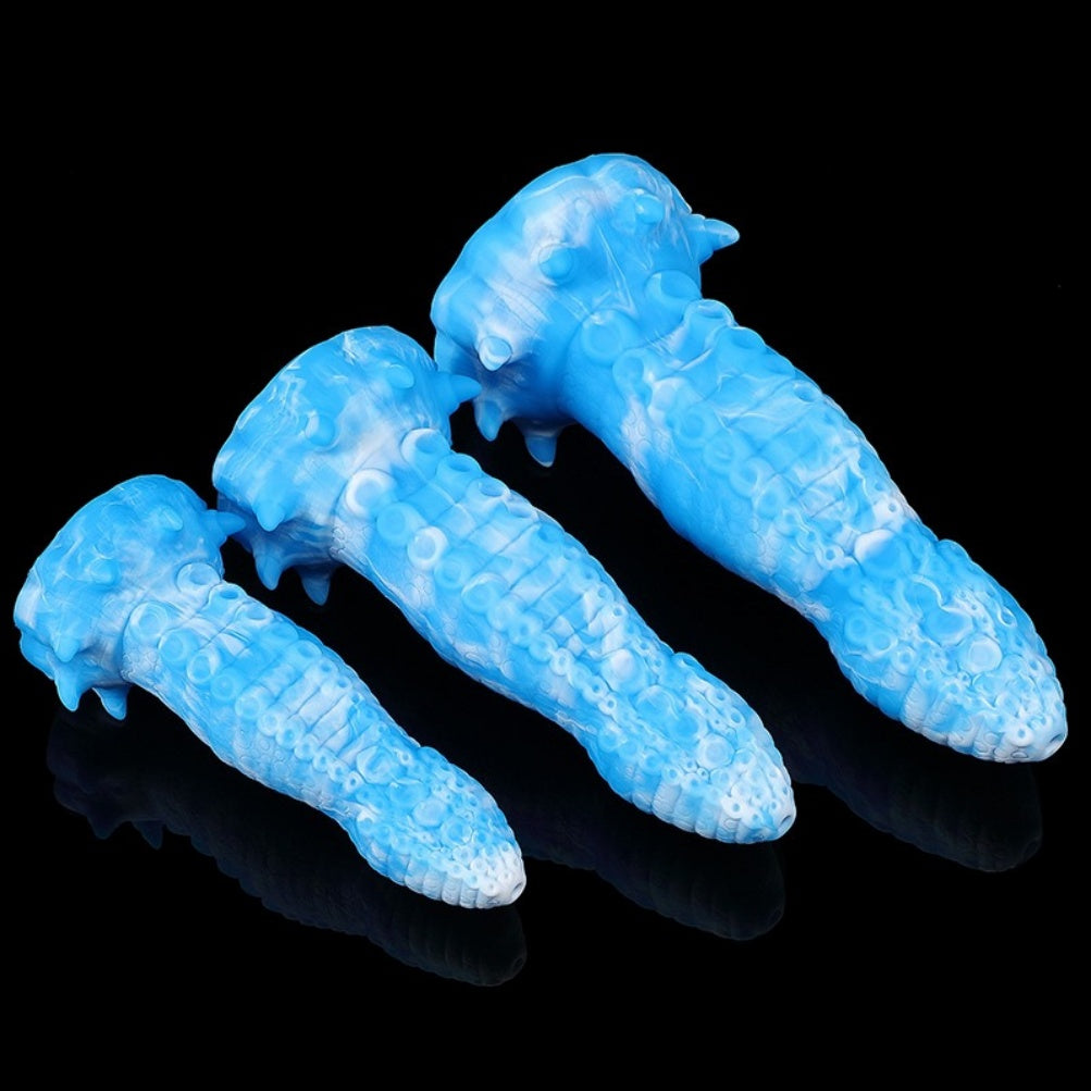 Abyssal Tentacle Echo – Platinum Silicone Alien Tentacle Dildo | Domlust Fetish