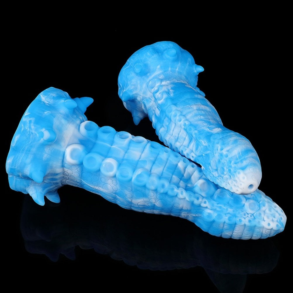 Abyssal Tentacle Echo – Platinum Silicone Alien Tentacle Dildo | Domlust Fetish