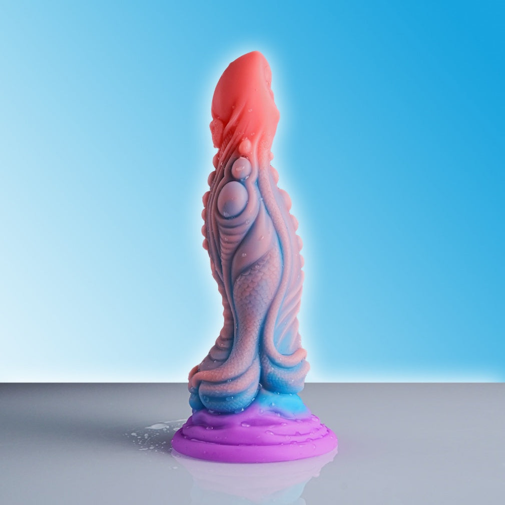 Dragon Scale Dildo – Platinum Silicone Alien Dragon Fantasy Toy with Suction Cup | Domlust
