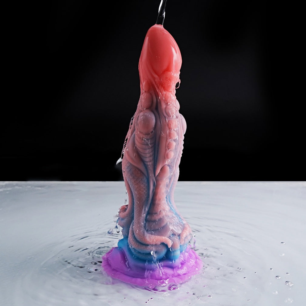 Dragon Scale Dildo – Platinum Silicone Alien Dragon Fantasy Toy with Suction Cup | Domlust