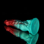 Ghostly Crimson Red Green Fantasy Dildo