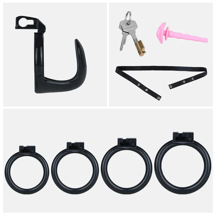 Semi-Open Male Chastity Cage – ABS Resin