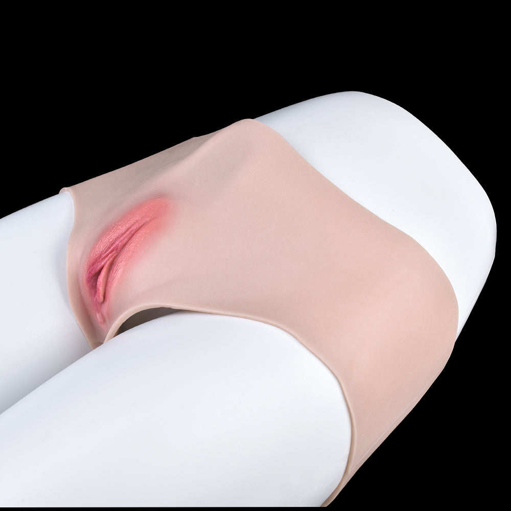 Life Size Silicone Pussy Panty - Realistic Pussies Briefs Underwear Sex Toys for Men Gay Play
