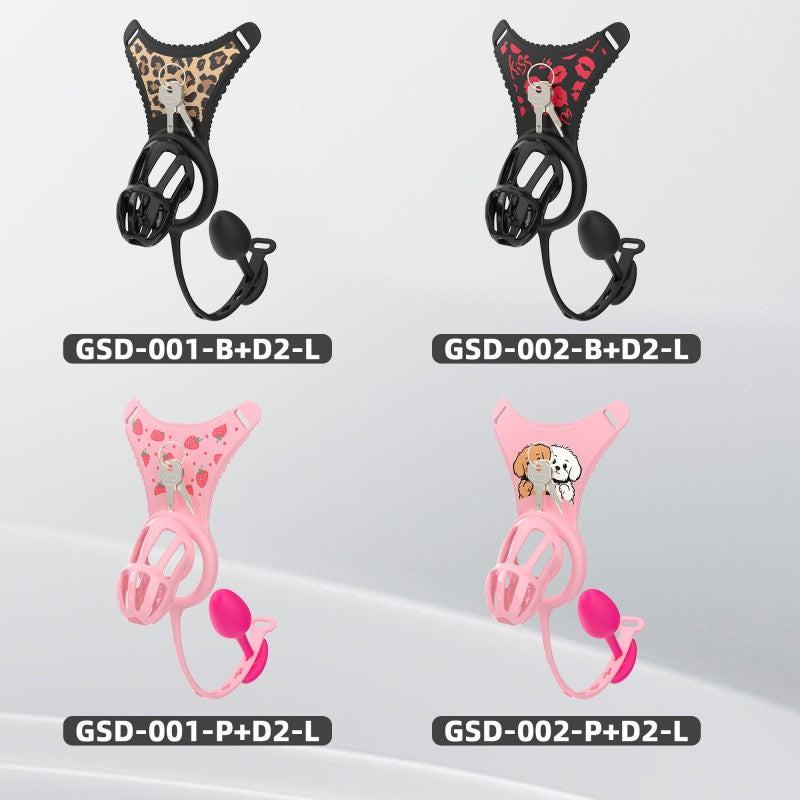 Modular Silicone Chastity Cage System | Remote Control Vibration & Adjustable Wearable Design (GSD D2)