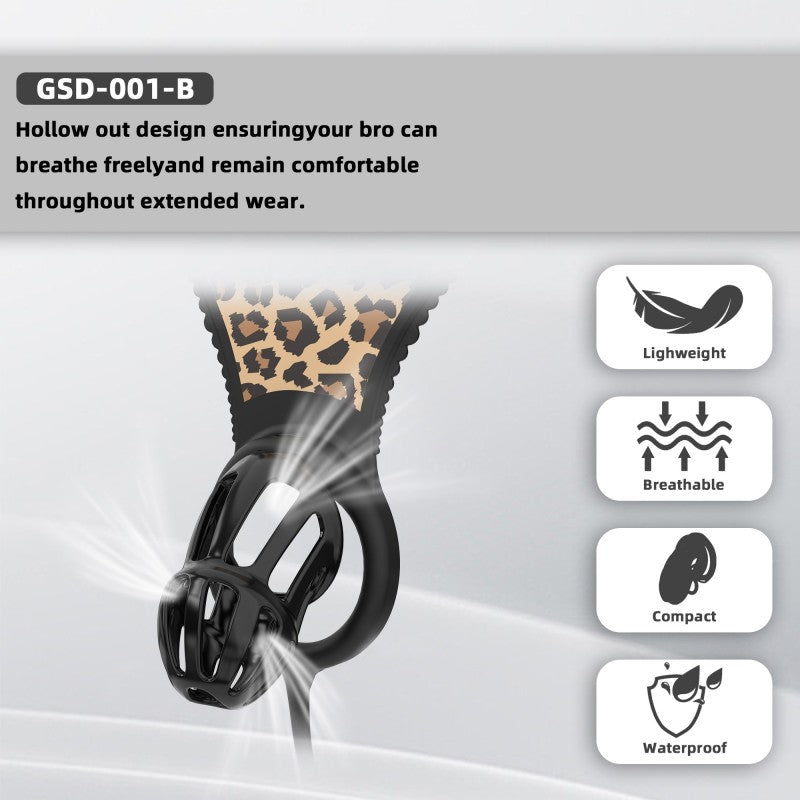 Modular Silicone Chastity Cage System | Remote Control Vibration & Adjustable Wearable Design (GSD D2)