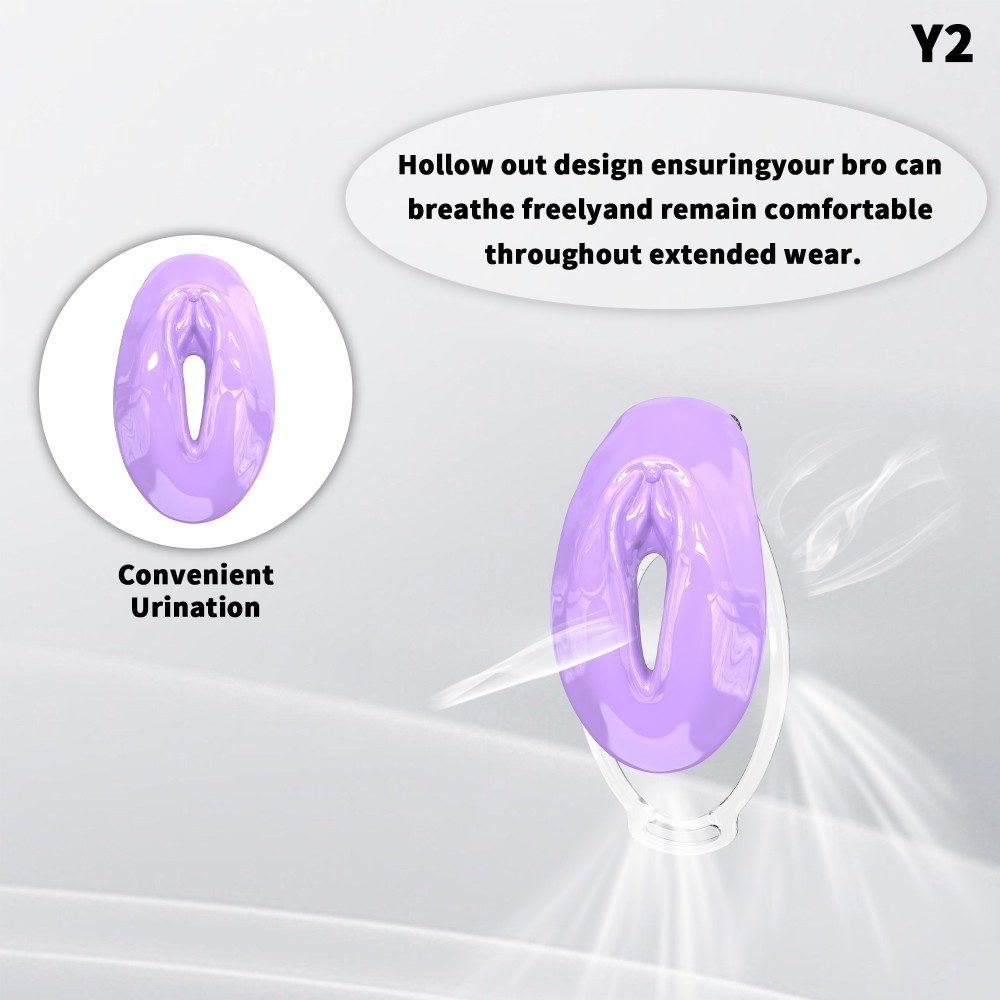 Fufu Clip Resin Sissy Chastity Cage