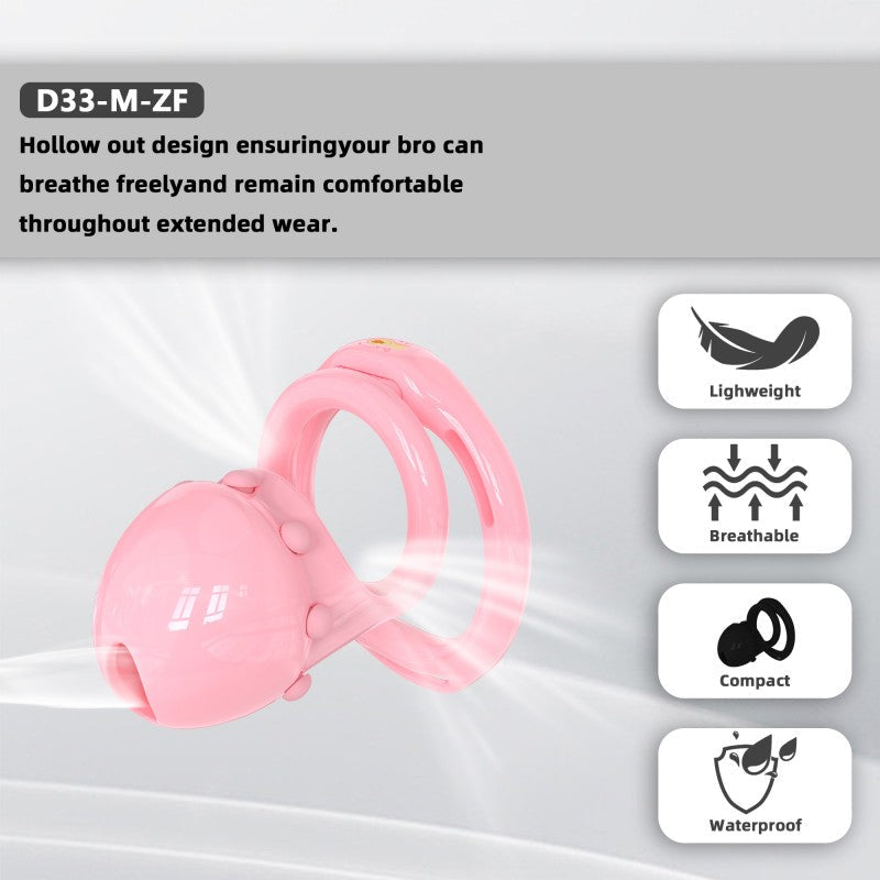Adjustable Chastity Cage with Removable Silicone Studs | Remote Plug Compatible Locking Device