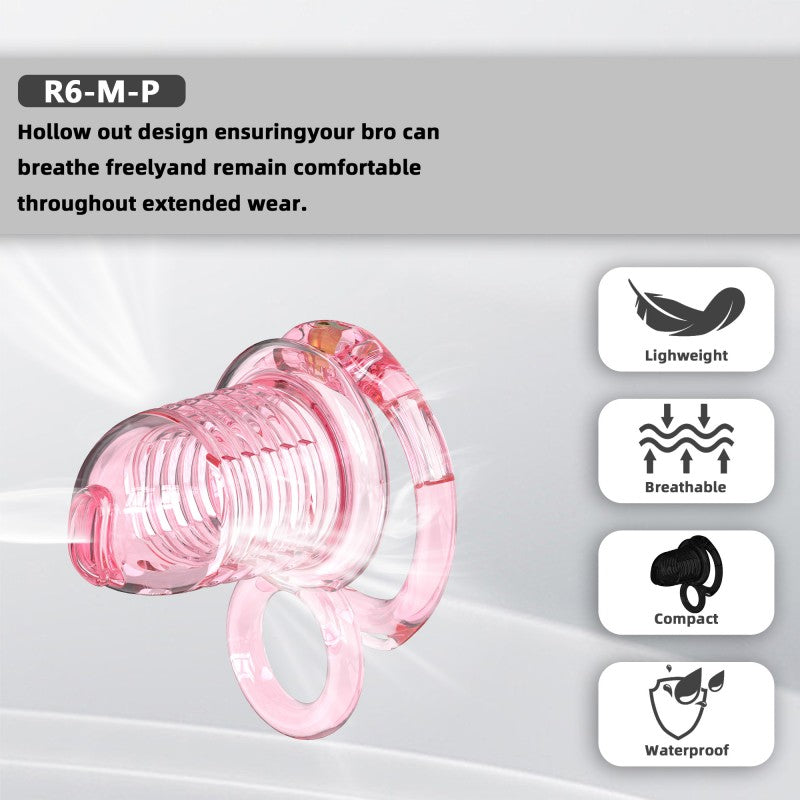 Transparent Flexible Chastity Cage with Stretchable Design （R6）