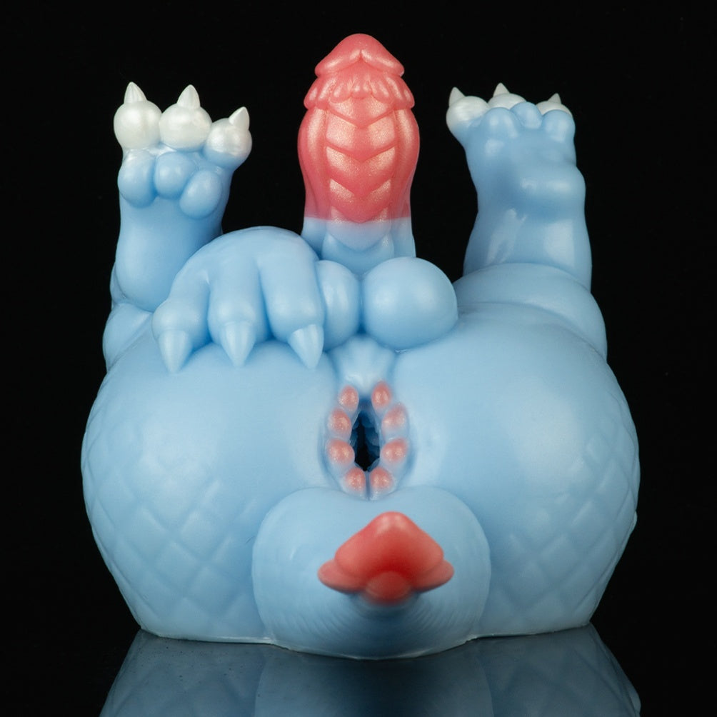 Azure Dragon 2-in-1 Fantasy Torso — Dragon Scale Dildo & Alien Pocket Pussy by Domlust