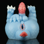Azure Dragon 2-in-1 Fantasy Torso — Dragon Scale Dildo & Alien Pocket Pussy by Domlust