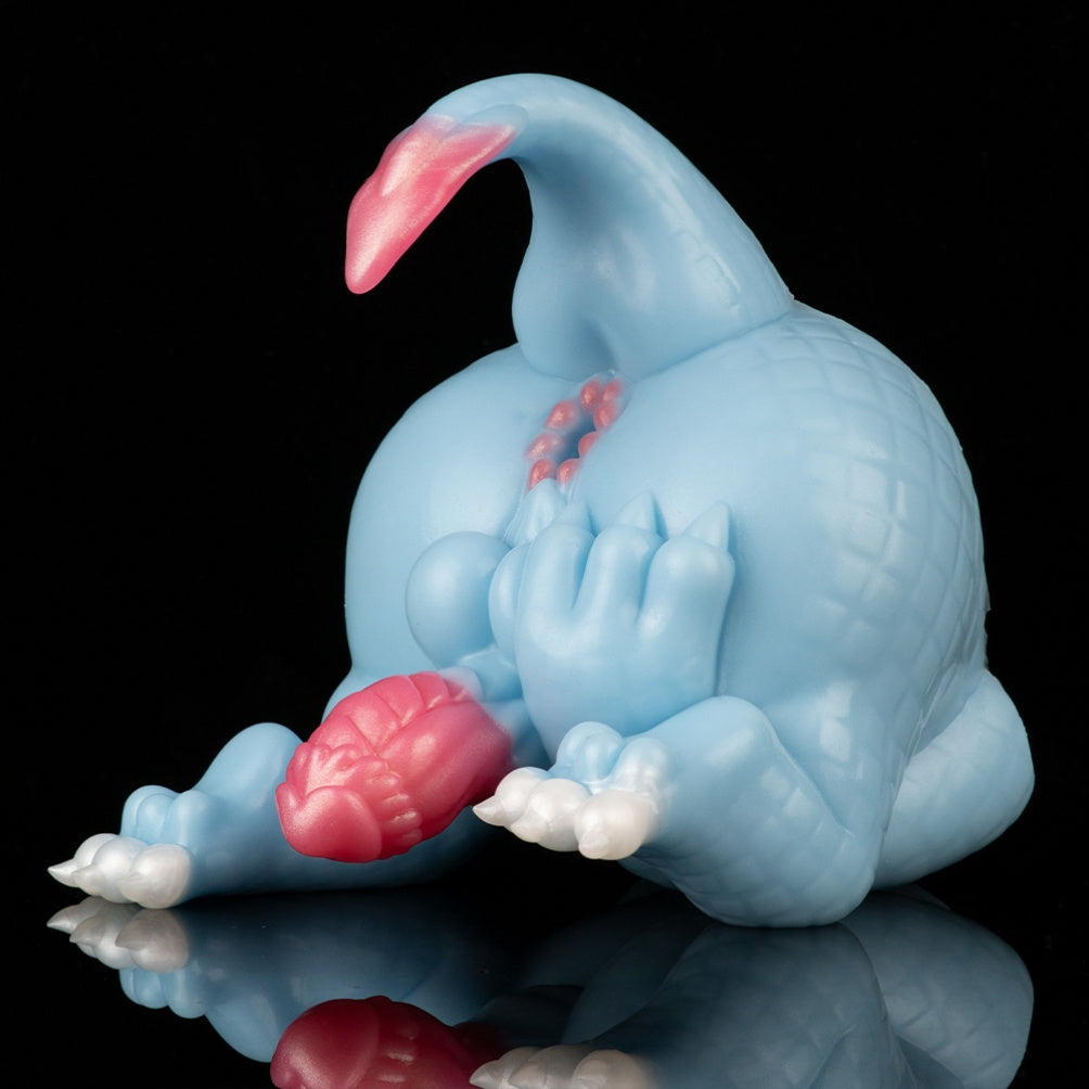 Azure Dragon 2-in-1 Fantasy Torso — Dragon Scale Dildo & Alien Pocket Pussy by Domlust