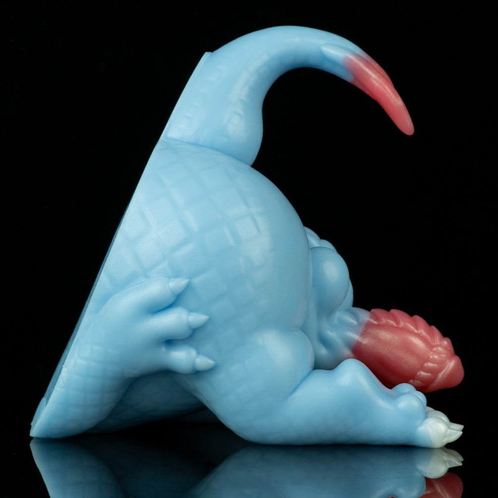 Azure Dragon 2-in-1 Fantasy Torso — Dragon Scale Dildo & Alien Pocket Pussy by Domlust