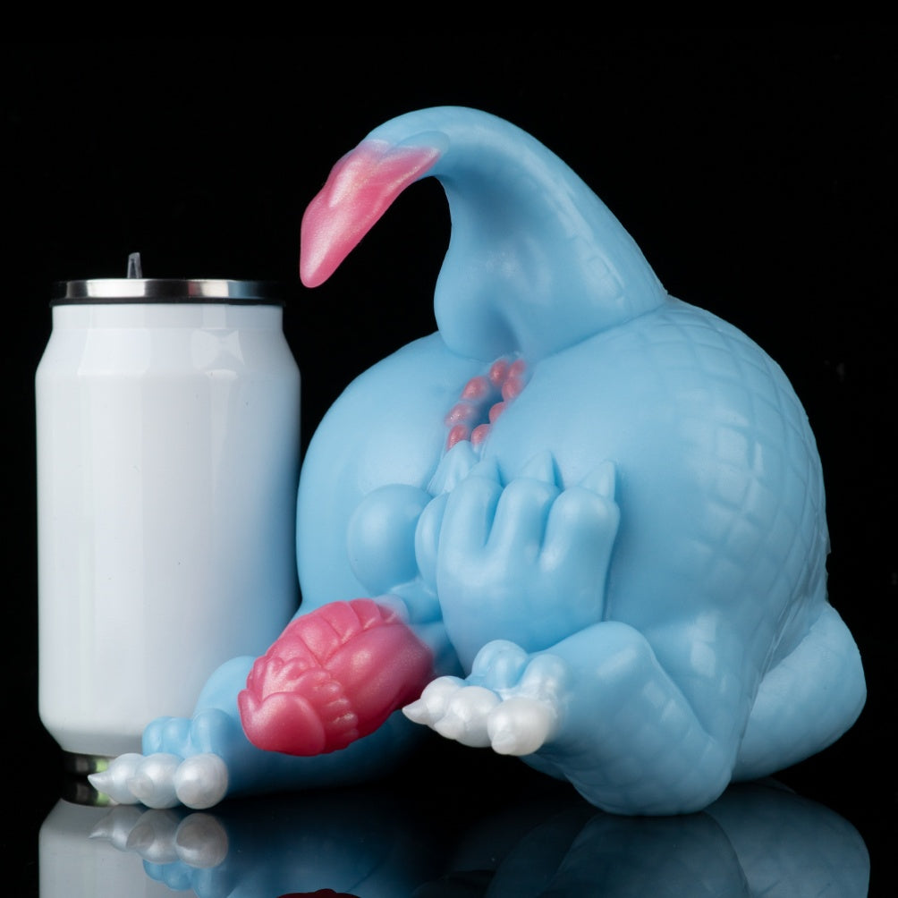 Azure Dragon 2-in-1 Fantasy Torso — Dragon Scale Dildo & Alien Pocket Pussy by Domlust